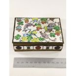 CHINESE & ENAMEL BOX