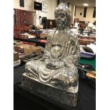 GLASS MOSAIC BUDDHA - 110CM HIGH, 80CM WIDE