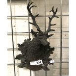 BRONZE STAG WALL PLAQUE