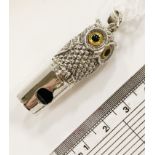 SILVER OWL WHISTLE