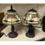 PAIR OF MCINTOSH GLASGOW ROSE LAMPS