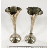 PAIR OF SILVER POSY FLUTES