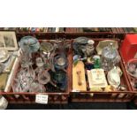 QTY OF GLASS & BRIC A BRAC