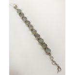 STERLING SILVER MOONSTONE BRACELET