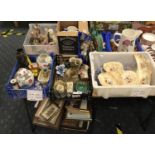 QTY OF BRIC A BRAC, PICTURES, FIGURES ETC