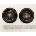 PAIR OF MODERN PORTRAIT MINIATURES