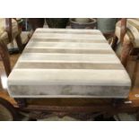 LARGE STRIPED FOOTSTOOL