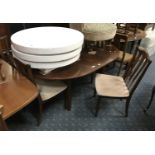 G PLAN ATHOS EXTENDING TABLE & FOUR CHAIRS