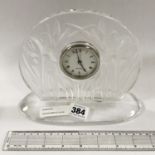 LALIQUE MANTLE CLOCK