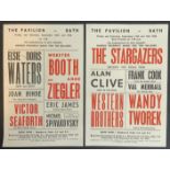 TWO ADVERTISING FLYERS FOR THE PAVILION - BATH 1950s