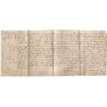 1758 MANOR OF LORTON MANUSCRIPT RENT DOCUMENT