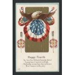 ANTIQUE AMERICAN PATRIOTIC POSTCARD