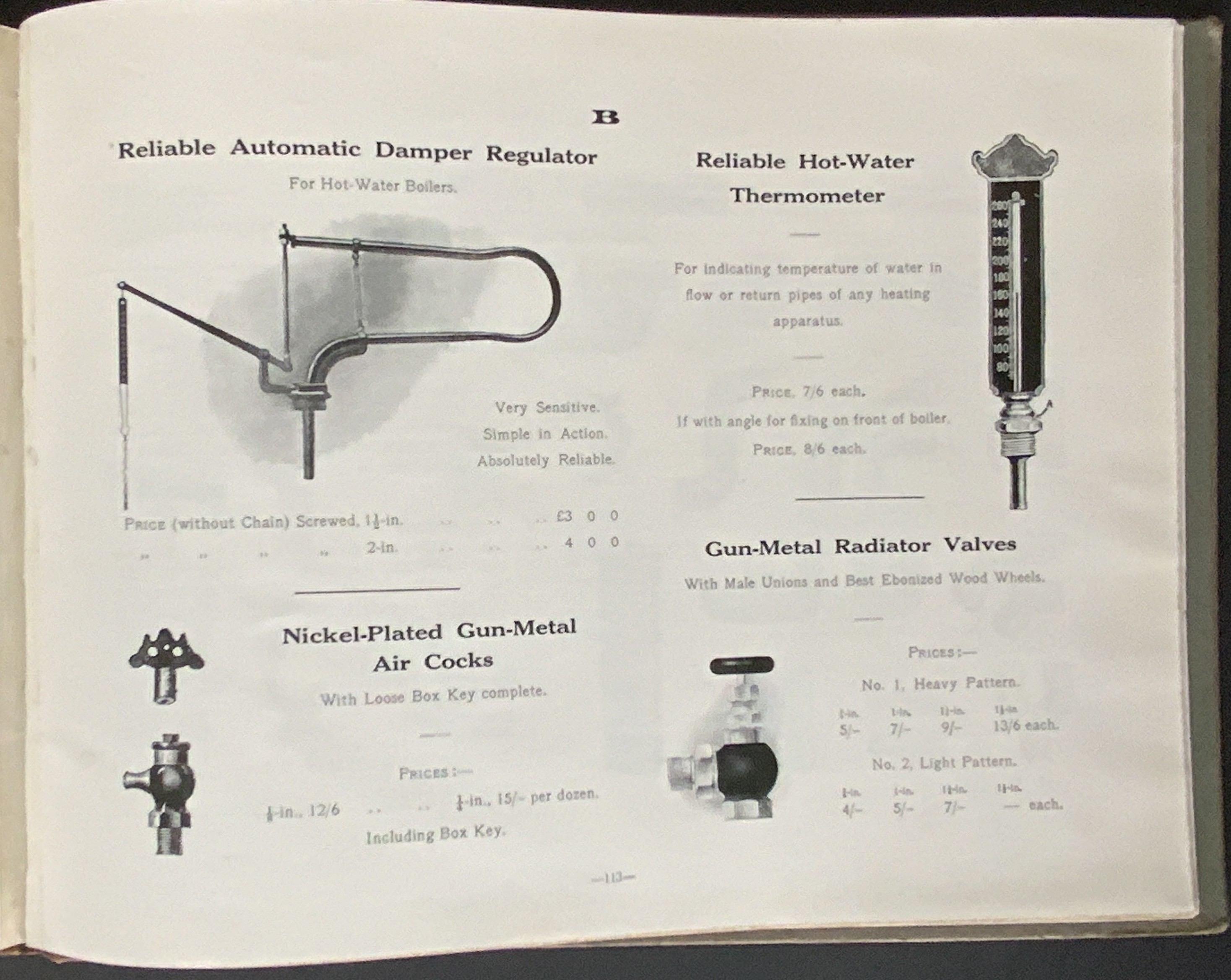 1909 BOILERS & HEATING APPLIANCES FOR HARTLEY & SUGDEN LTD CATALOGUE FOR OFFICE USE ONLY - Image 6 of 7