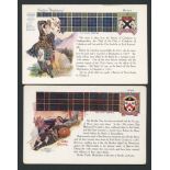 TWO PATRIOTIC VINTAGE POSTCARDS THE CLAN TARTAN