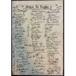 FACSIMILES SIGNATURES - RUGBY App.size: 27cm x 39cm