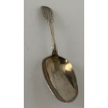 HALLMARKED SILVER RUSSIAN TEA CADDY SPOON