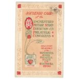 SOUVENIR CARD OF THE MANCHESTER POSTAGE STAMP EXHIBITION & PHILATELIC CONGRESS