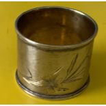 RUSSIAN HALLMARKED SILVER NAPKIN RING