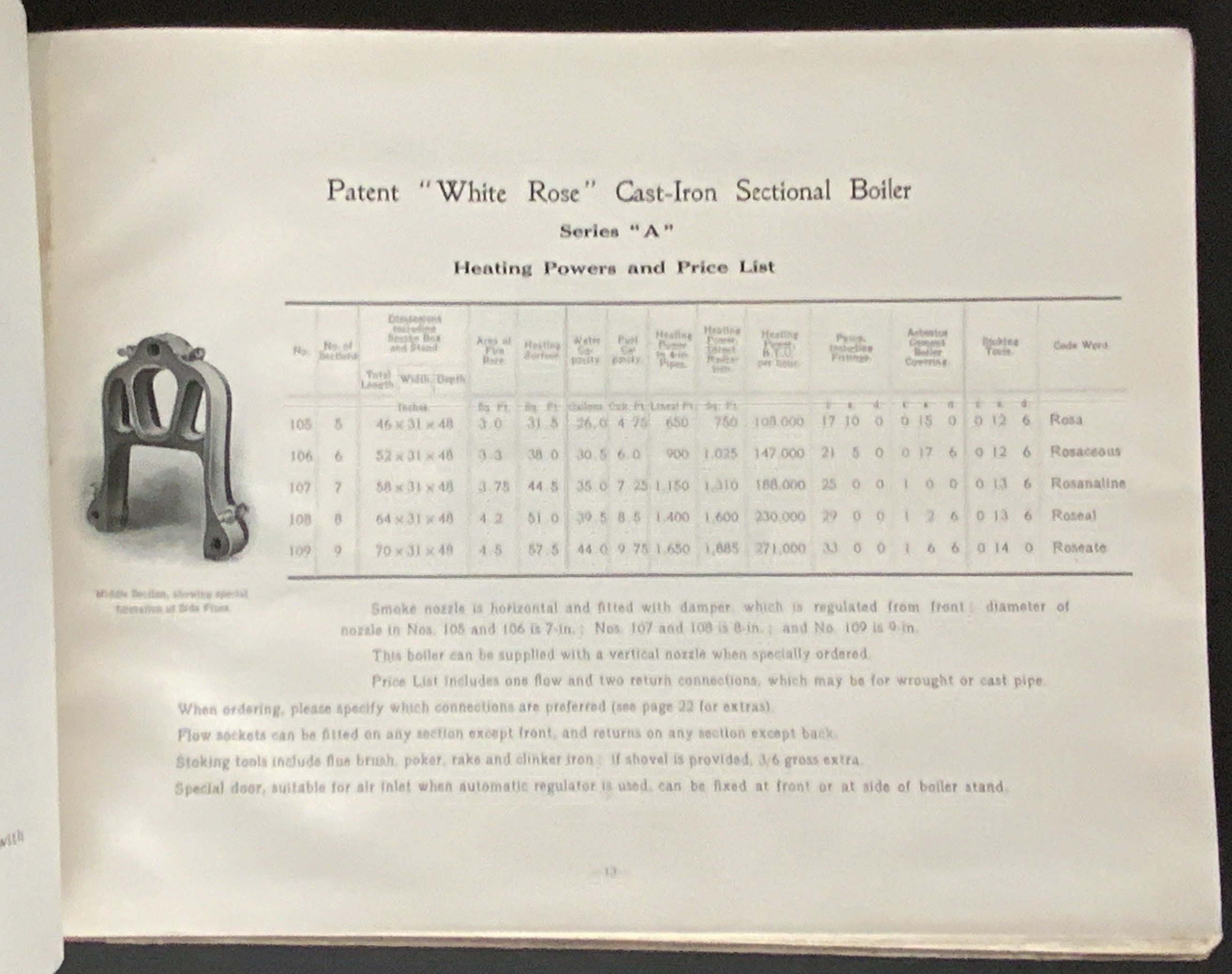 1909 BOILERS & HEATING APPLIANCES FOR HARTLEY & SUGDEN LTD CATALOGUE FOR OFFICE USE ONLY - Image 3 of 7