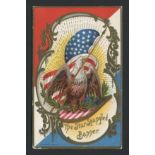 ANTIQUE AMERICAN PATRIOTIC POSTCARD