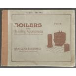 1909 BOILERS & HEATING APPLIANCES FOR HARTLEY & SUGDEN LTD CATALOGUE FOR OFFICE USE ONLY