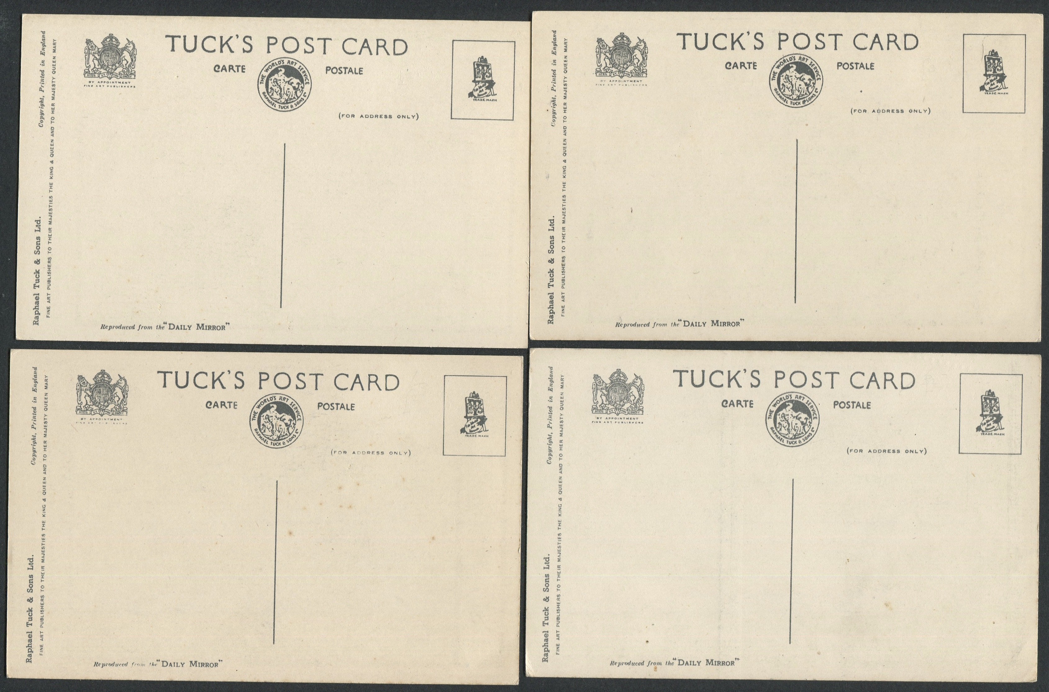 FOUR VINTAGE USELESS EUSTACE POSTCARDS - Image 2 of 2