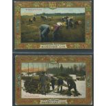 CANADIAN HOMESTEAD LIFE TWO ANTIQUE POSTCARDS