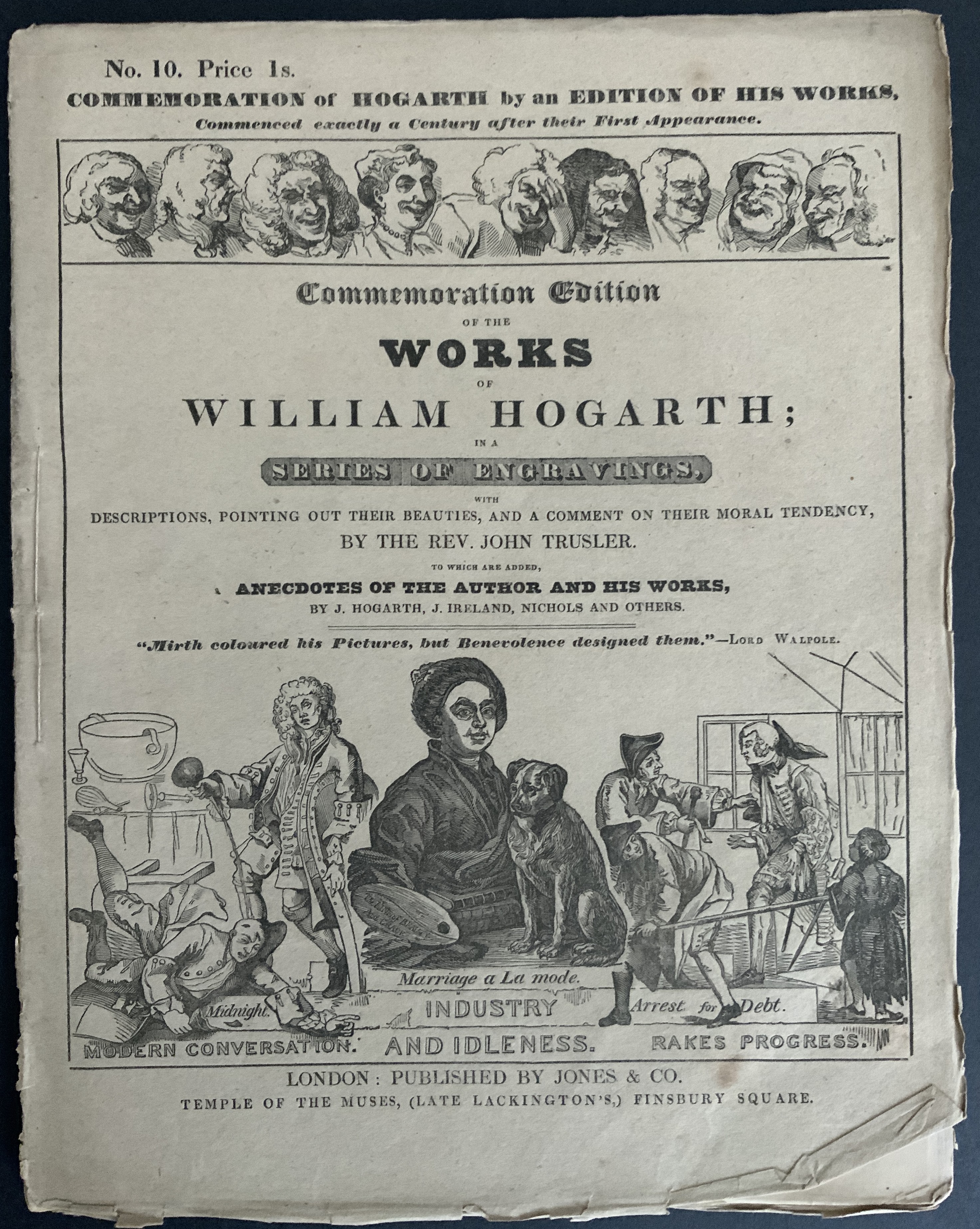 FOUR MAGAZINES OF COMMEMORATION EDITION OF THE WORKS OF WILLIAM HOGARTH IN THE SERIES OF ENGRAVINGS - Image 7 of 8