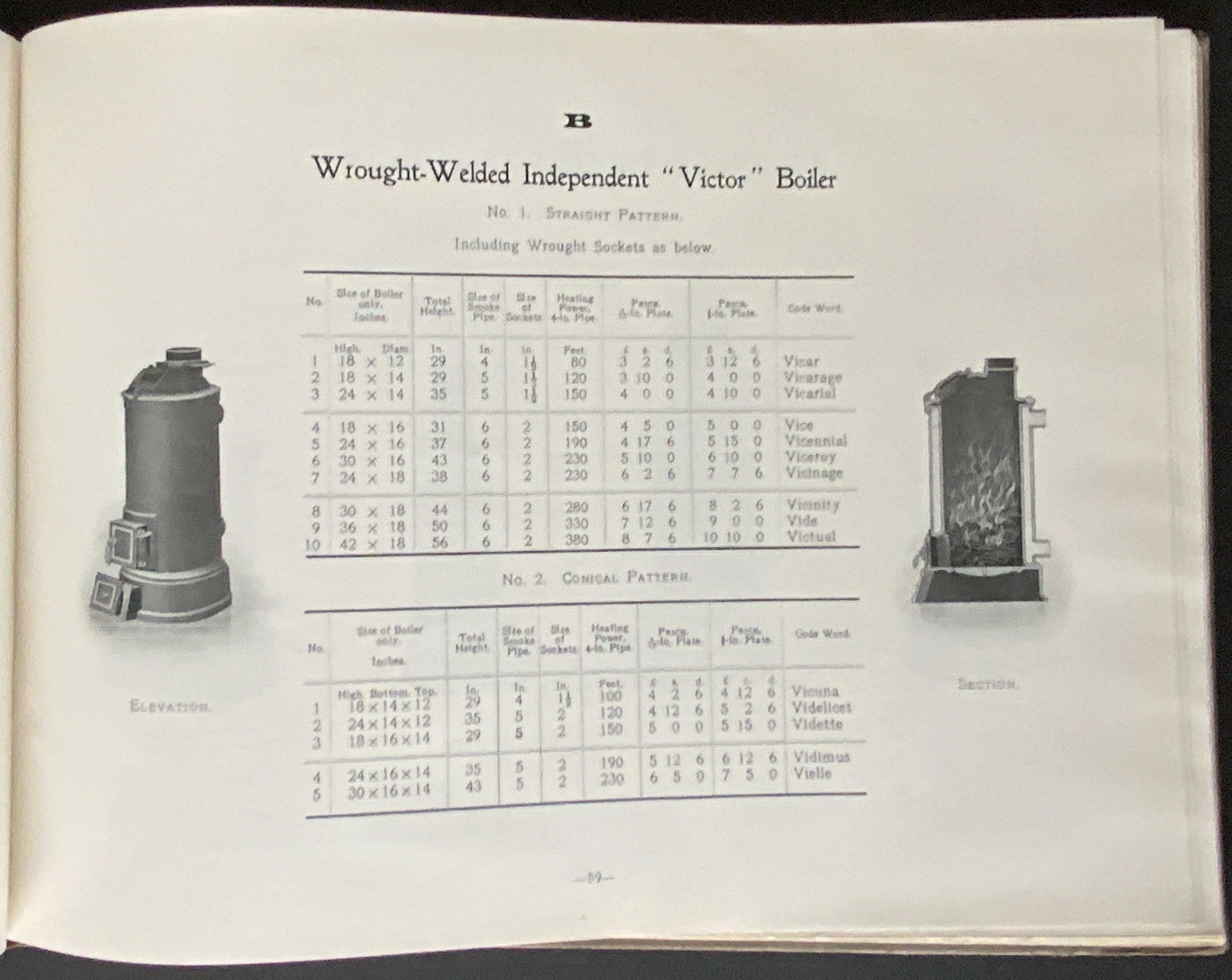 1909 BOILERS & HEATING APPLIANCES FOR HARTLEY & SUGDEN LTD CATALOGUE FOR OFFICE USE ONLY - Image 5 of 7