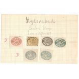 HYDERABAD ENVELOPE STAMPS ISSUES OF 1878-1887