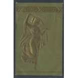 ART NOUVEAU STYLE EMBOSSED POSTCARD