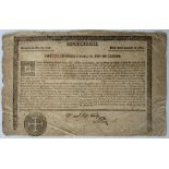 1833 CATHOLIC CHURCH PERMISSION (PARDON) FOR THE USE OF MEAT