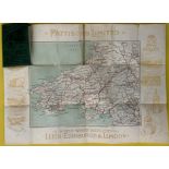 CYCLIST ROAD MAP OF SOUTH WALES BY PATTINSONS LIMITED
