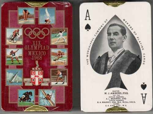 WCMP XIX OLYMPIAD MEXICO DOUBLE BRIDGE PLAYING CARDS 1968