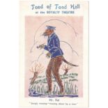 ADVERTISING VINTAGE POSTCARD FOR TOAD OF THE TOAD HALL AT THE ROYAL THEATRE