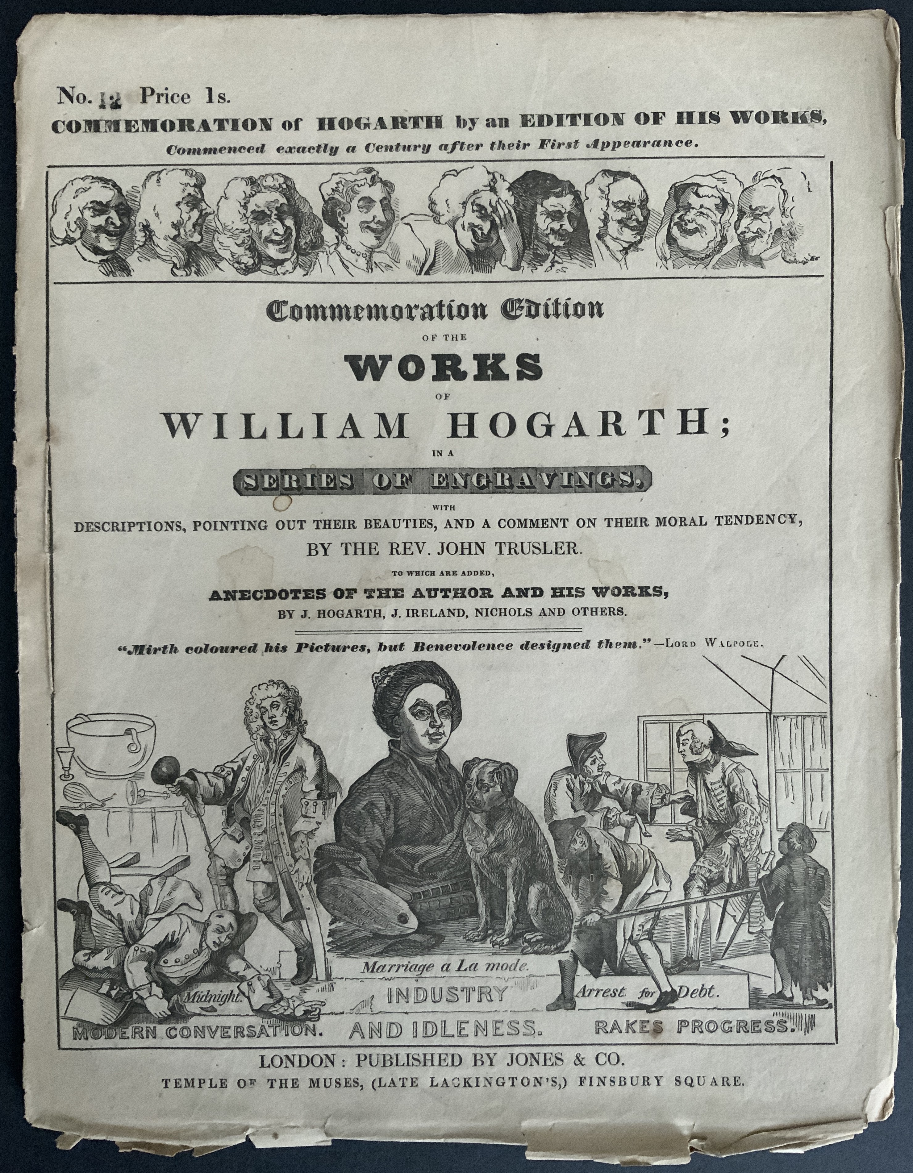 FOUR MAGAZINES OF COMMEMORATION EDITION OF THE WORKS OF WILLIAM HOGARTH IN THE SERIES OF ENGRAVINGS - Image 3 of 8