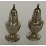 CHINESE SILVER MINIATURE SALT AND PEPPER