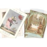 FOUR ANTIQUE AU BON MARCHE TRADE CARDS