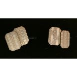 9CT GOLD ON SILVER CUFFLINKS