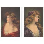 FOUR ARTIST SIGNED POSTCARDS - G T COLLINS BY REGAL ART PUBLISHING Co. LONDON - RAPCO SERIES 510