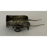 HALLMARKED SILVER HANAU MINIATURE DUTCH HAND CART