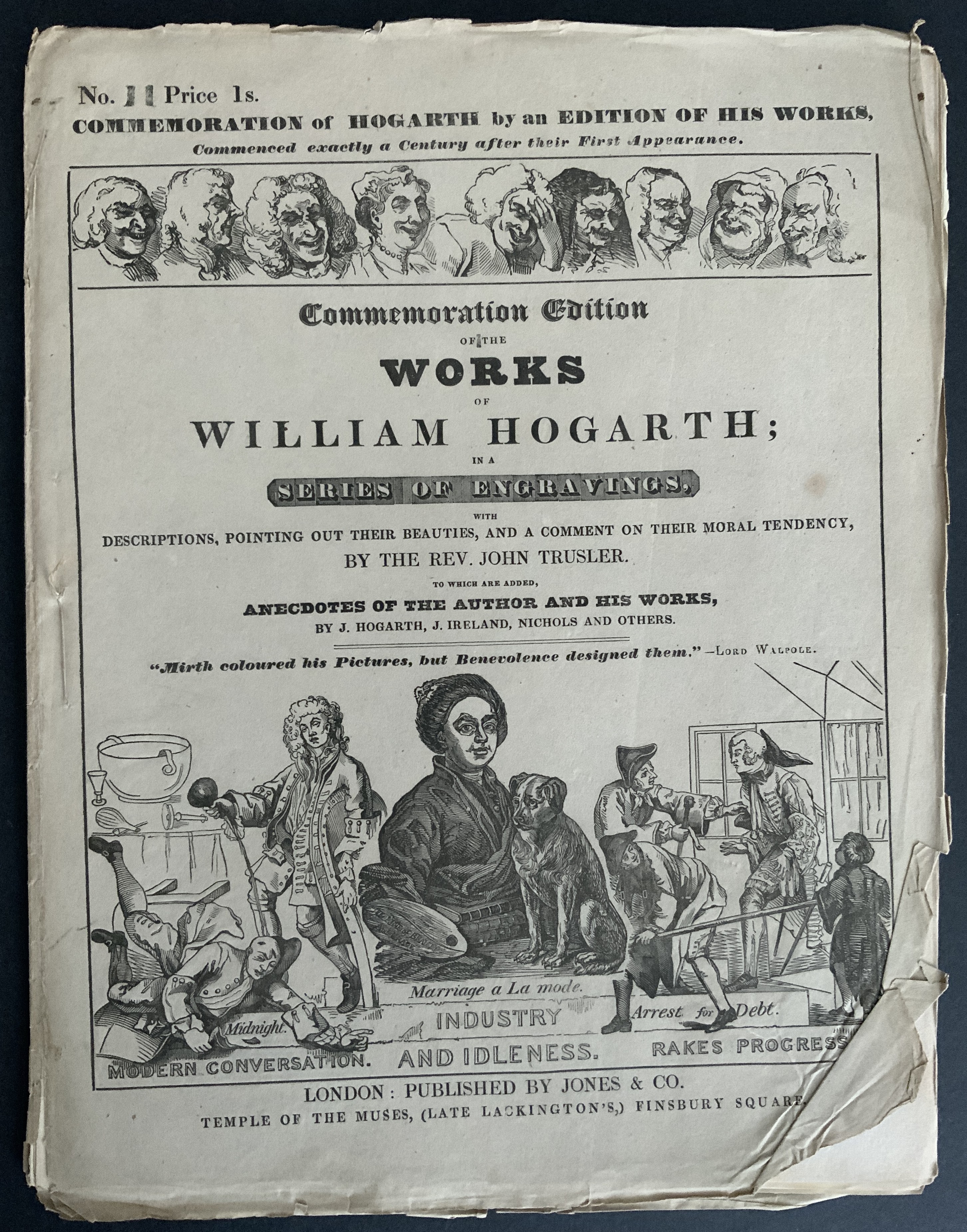 FOUR MAGAZINES OF COMMEMORATION EDITION OF THE WORKS OF WILLIAM HOGARTH IN THE SERIES OF ENGRAVINGS - Image 5 of 8