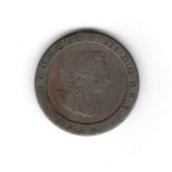 1798 1/2 PENNY GEORGE III - ISLE OF MAN