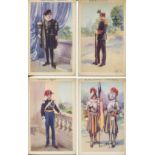 VINTAGE ITALIAN POSTCARDS OF CORPI ARMATI PONTIFICI - PONTIFICAL GENDARMERIE, PAPAL CARABINIERI (8)