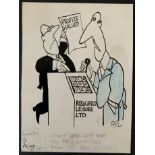 CHIC, CYRIL JACOB (1926 – 2000) ORIGINAL CARTOON ARTWORK