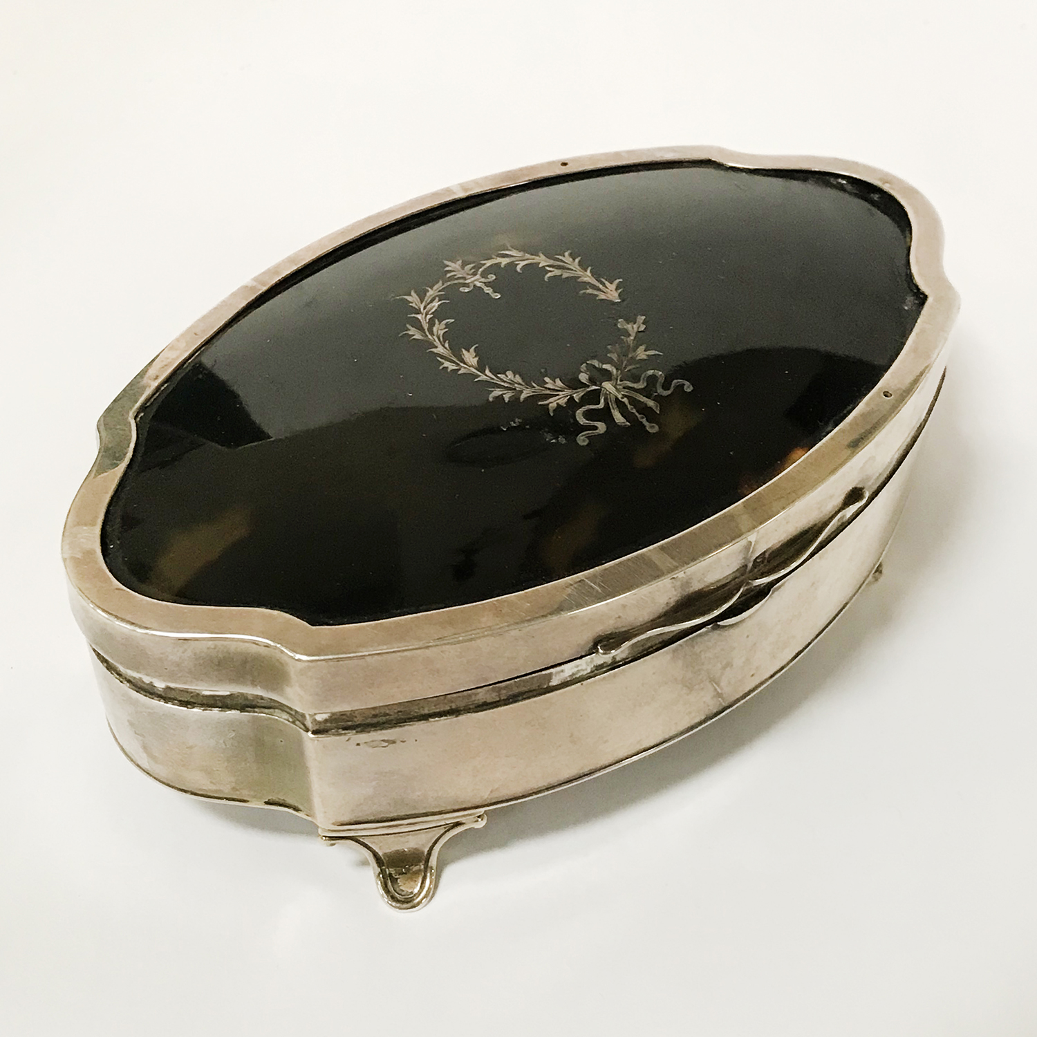 1917 HM SILVER BIRMINGHAM ELKINGTON CASKET