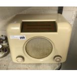 BUSH WHITE BAKELITE RADIO