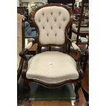 BUTTON BACK GENTLEMANS CHAIR