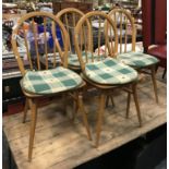 FOUR ERCOL CHAIRS