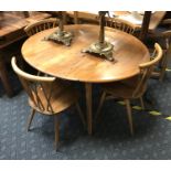ERCOL TABLE & FOUR CHAIRS